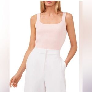 Halogen - Pink Ribbed Tank , Medium , NWOT